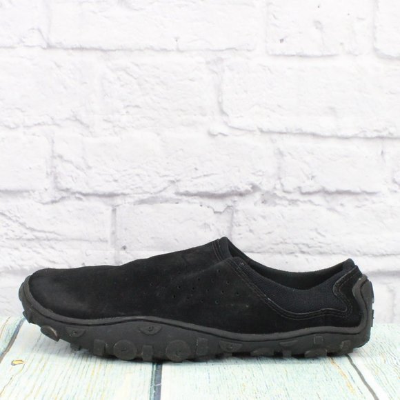 Unbranded Shoes - *Unbranded Black Suede Slip On Loafers Clogs Casual Shoes Size 10